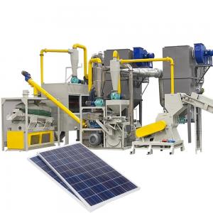 China cost Efficiency Solar Panel Cell Sheet Recycling Plant for Used Photovoltaic Panels on sale