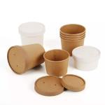 Paper Soup Bowl Factory Manufacture Various 12oz Brown Kraft Paper Soup Cup