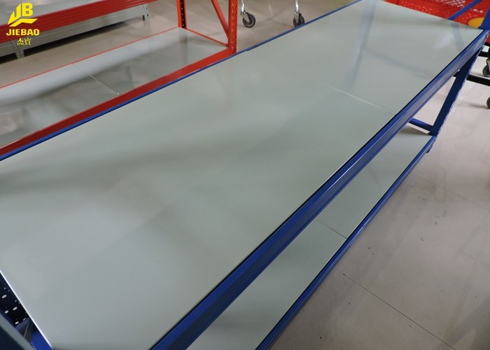 300KG/ Layer Supermarket Storage Racks 68X35X1.0mm Disassembly Columns