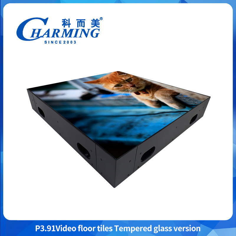 P3.91 Led Floor Panel Led Stage Floor Disco Floor with Hard Glass Can Waterproof