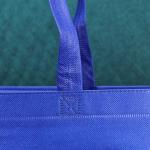 Heat Transfer Non Woven Polypropylene Shopping Bags Blue Anti Pull