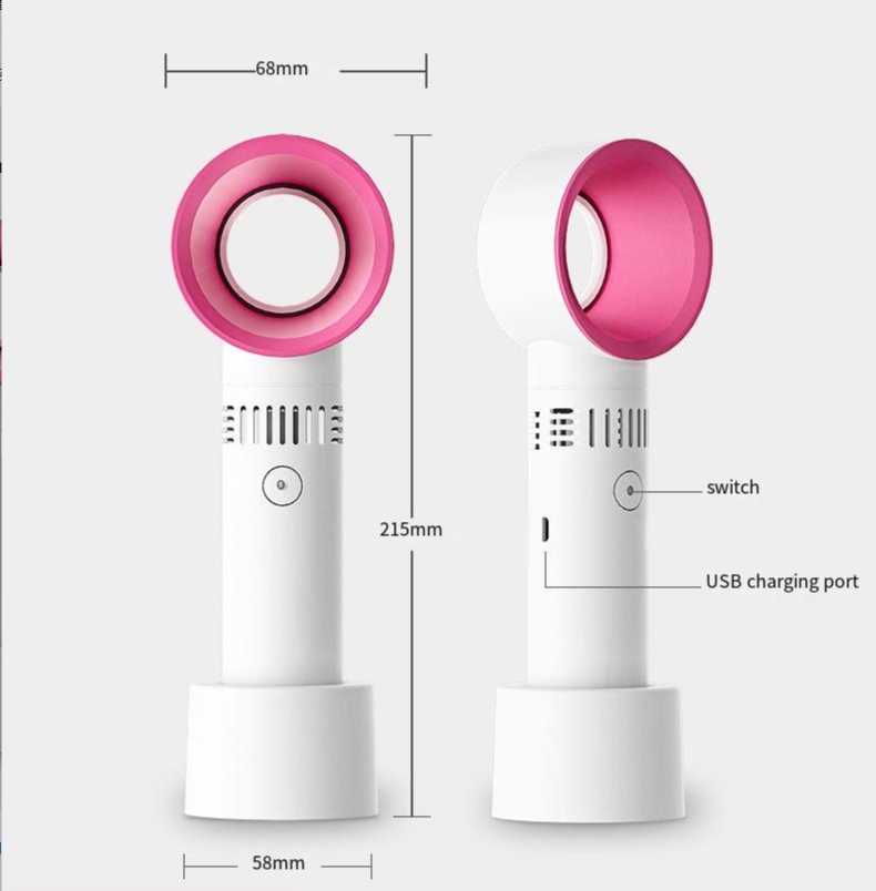 Mini Fan for Eyelash Extensions Silk Screen Printing 2-3 Hours Charging Time Portable