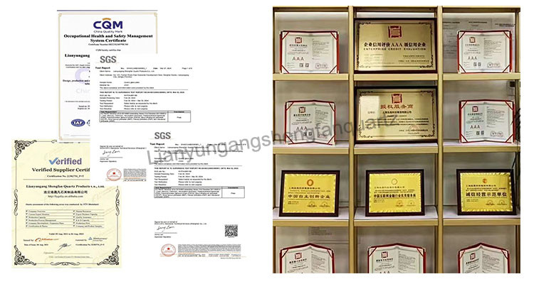 High Performance Clear Frosted Thick Wall Sheet Quartz Glass Disc Laboratory Glassware