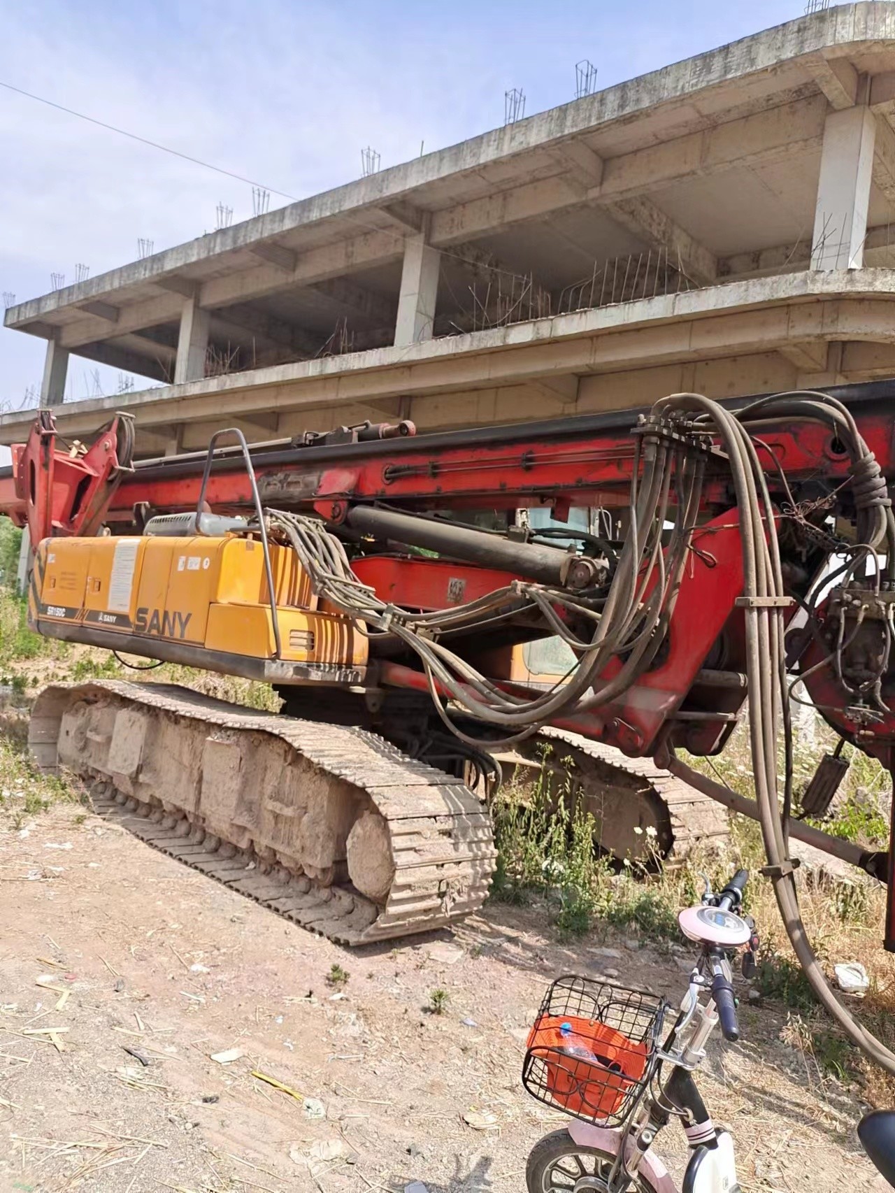 45 Tons SR150C Rotary Drilling Rig For Pile Foundation Construction Mining powder milling machine