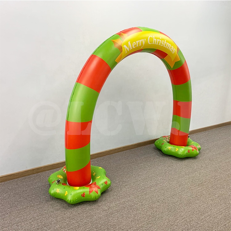 LC Inflatable Christmas Arch Large Outdoor Christmas Light Arch Christmas Lighted Arch