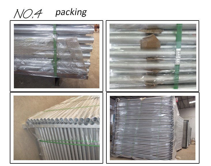 Portable Safety Fence Temporary Fence Panels For Construction Site Q235 Steel Materials