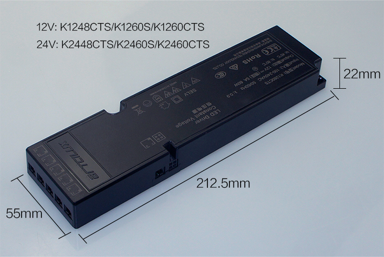 AC220V / 0.5A LED Driver Power Supply DC12V 60W 5A LED Light Strip Power Supply