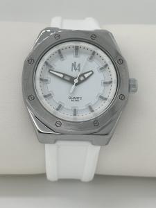 China 30 Meters Water Resistant Wrist Watches With Silicone Strap Chronograph Date Display wholesale