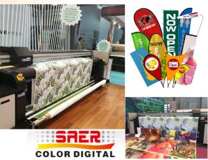 China Heat Transfer 1800DPI Sublimation Flag Printing Machine wholesale