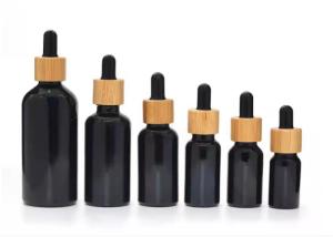 China Frosting 100ml Cosmetic Dropper Bottle Black Perfume Dropper Bottles wholesale