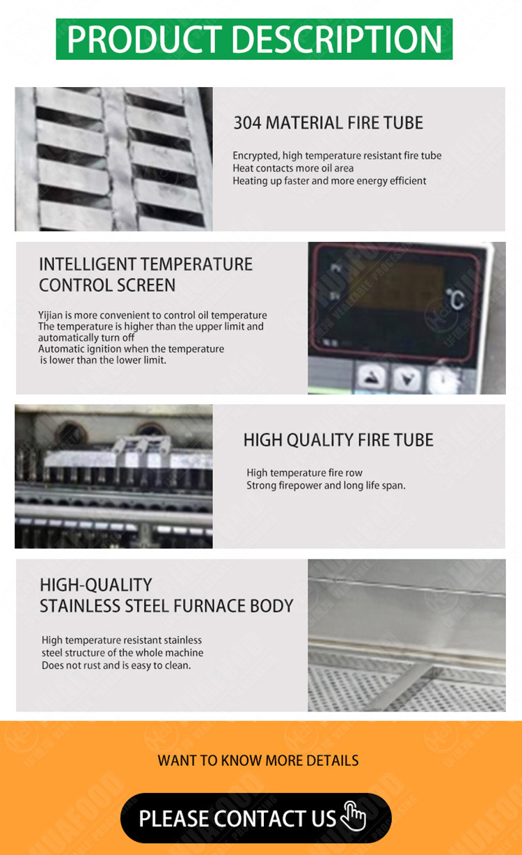Commercial Single Cylinder 300L Fried Chicken Cooking Machine