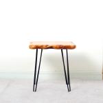 Living Room Foldable Iron Feet Nordic Style 4CM Fir Coffee Table