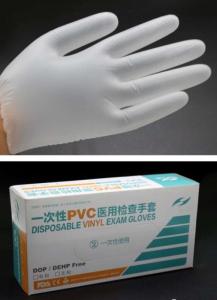 China Medical Pvc Exam Gloves , Disposable Examination Gloves CE FDA Certificated wholesale