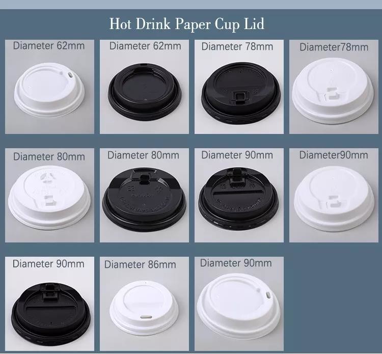 Cold Coffee Juice Paper Cup Plastic Disposable Coffee Biodegradable Cup PLA Lid