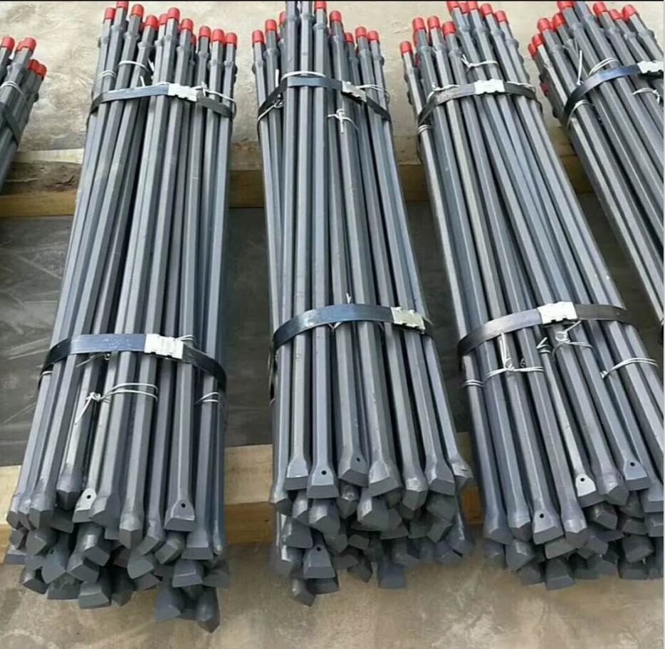 Jackleg rock steel Integral Drill Rod 400mm to 8000mm Legnth