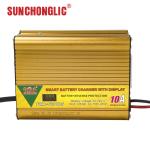 Intelligent AGM GEL Battery Charger AC150V Input Low Voltage Protection 12V 10A