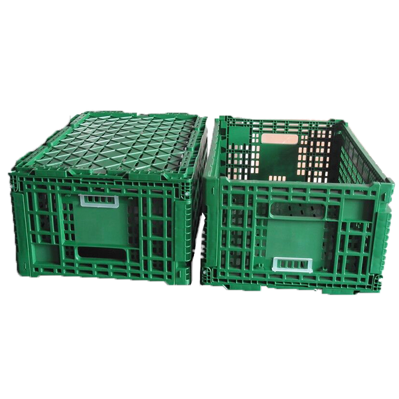 Plastic crates Foldable mesh wall for turnover and storage