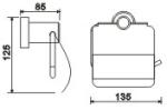 Wall Mount Toilet Paper Roll Holder Satin Stainless Steel Tissue Holder