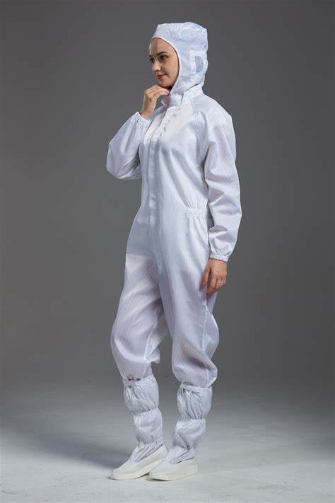 ESD Cleanroom Smock Jumpsuit Uniform Workwear Labcoat Protective Coverall Antistatic Lab Coats ESD Suit Work Clothes