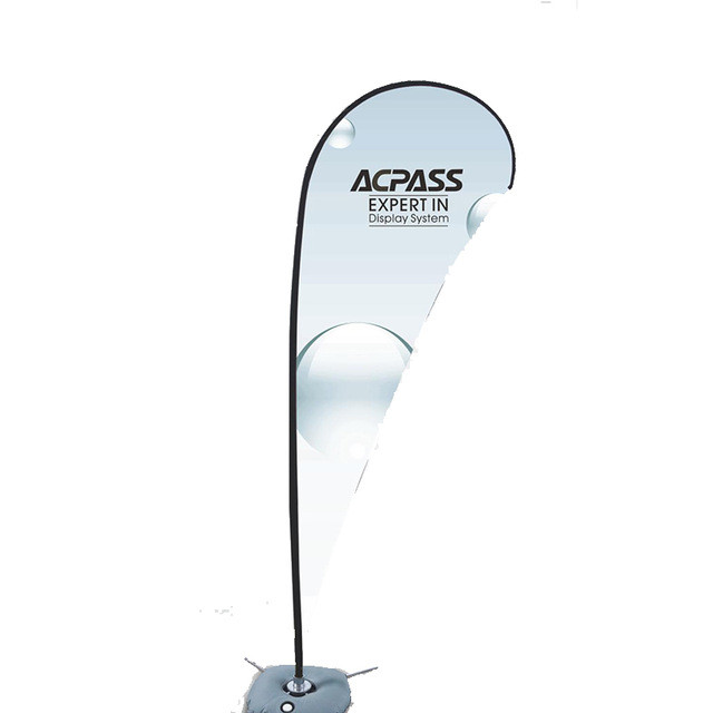 Digital Printing Feather Teardrop Beach Flag With CE Certified