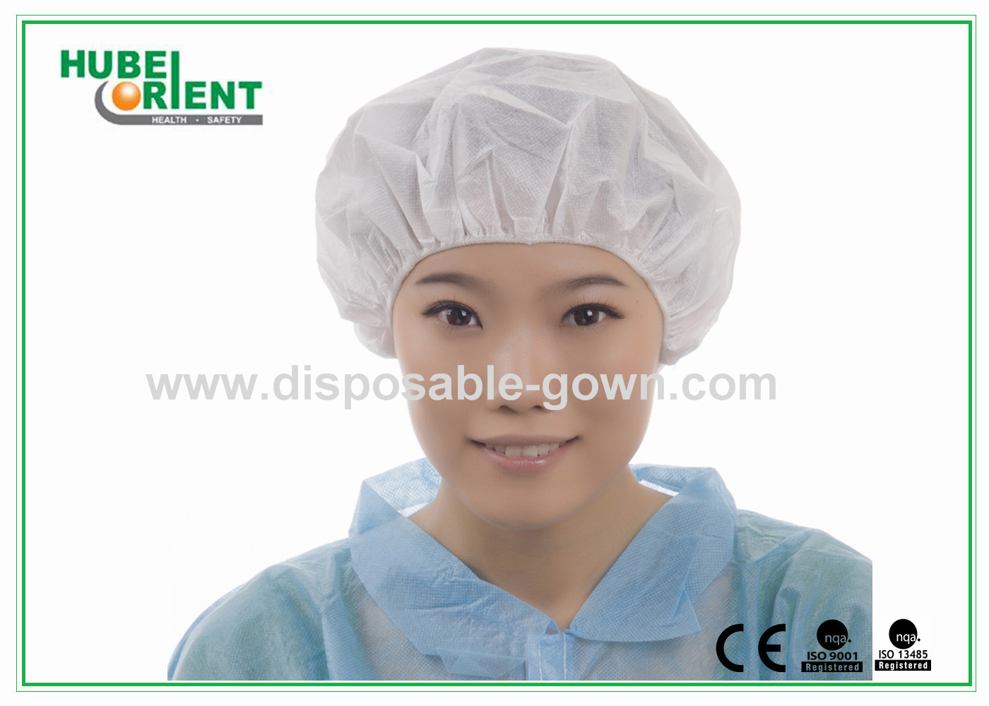Colored bouffant caps disposable Breathable Round surgical head cover