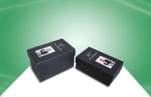 China Black Rigid Gift Box Paper Packaging Boxes With Matt PP Lamination wholesale