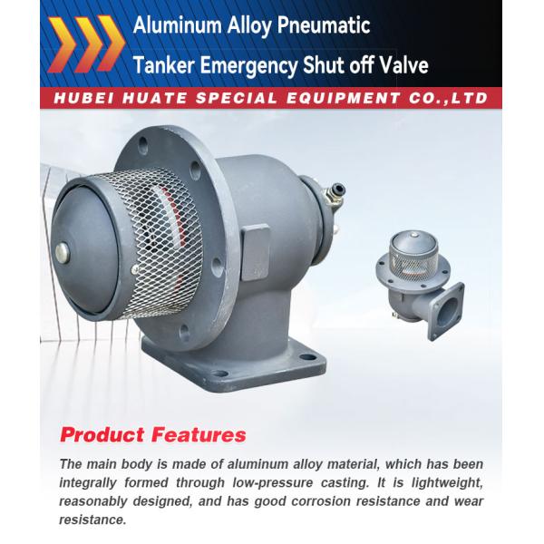 Pneumatic Operation Mode Customized Fuel Tanker Truck 3 Inch Emergency Shut Off Valve for Safe Oil Transportation