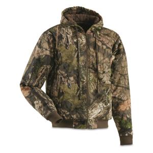 China Ykk Zipper Mens Camo Hunting Jacket , 100% Cotton Shell Camo Insulated Coat wholesale