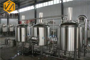 China Hotel / Restaurant Beer Brewing Kit , Conical Tank Beer Distillery Equipment wholesale