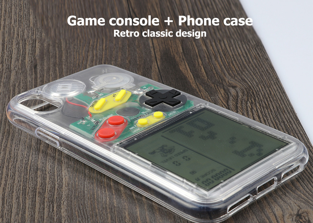Silicone Gameboy Cell Phone Protective Covers TPU Shell IMD Boy Tetris Game For iPhone 7P/8P