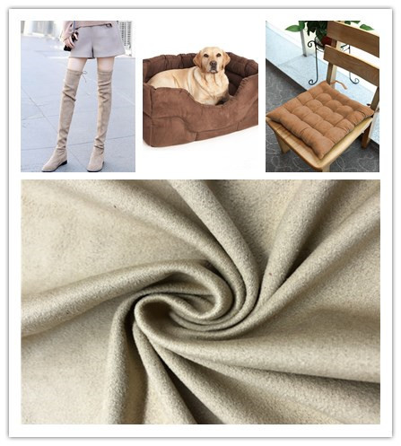 Strong Stability Fake Suede Fabric Good Drape Property No Shrinkage Or