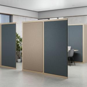 China MDF Board Sound Proof Partitions For Offices / Hotel / Meeting Room wholesale