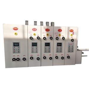 China Carton Box 2 Colors Corrugated Paper Printing Machine Chain Feeder Slotting wholesale