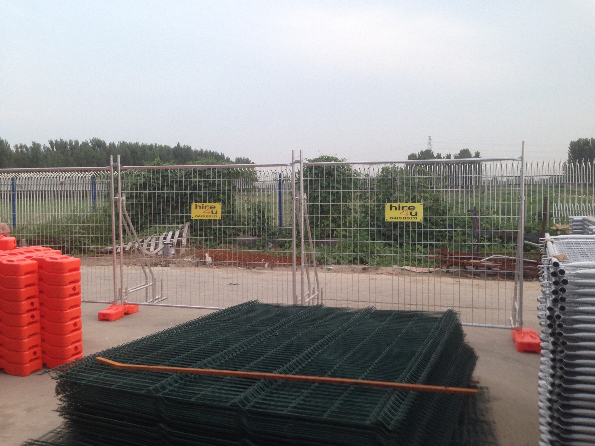 Temporary Fencing panels Supplies,2100MM*2400MM width standard AS4687 fence panels