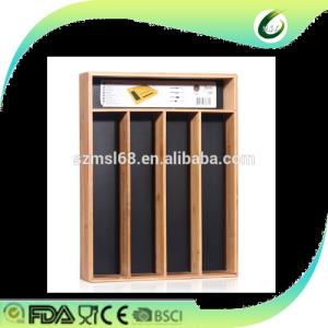 China Natural Color Bamboo Kitchen Supplies Wooden Cutlery Inserts For Kitchen Drawers wholesale