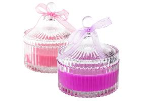 China Luxury Glass Cylinder Candle Holder Tent Shape SGS CE Certification wholesale
