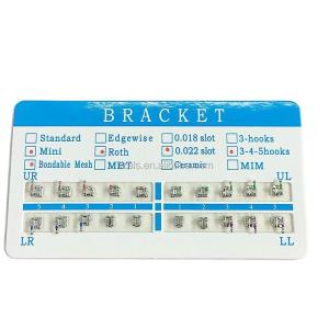China None Safety Standard Medical Stainless Steel ALS DENTAL Orthodontic MIM Mesh Bracket Roth wholesale