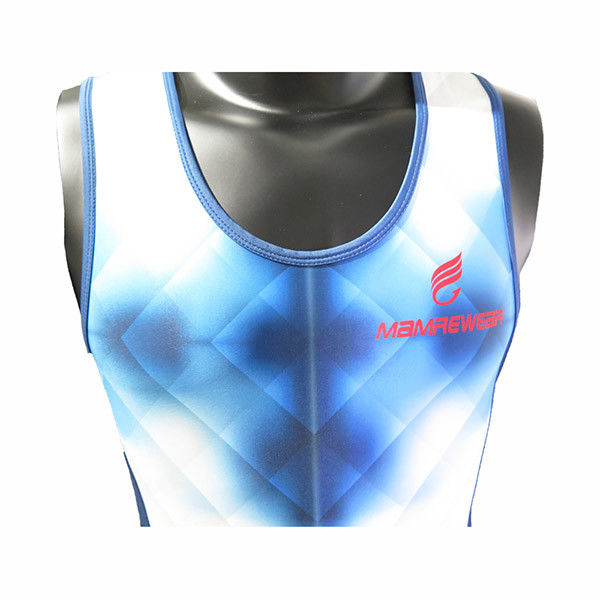 Adults Blue Crew Uniform Rowing Suit Flatlock Stitching XS To XXXL Size