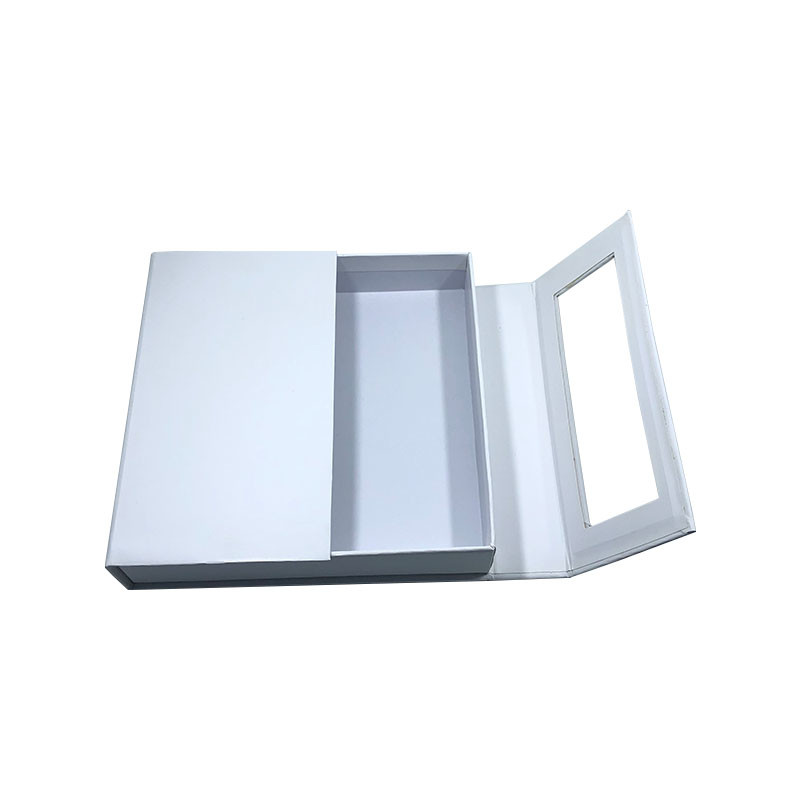 Custom Logo Printed Multi Function Opening Headphone Packaging Box With Window