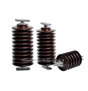 China P-80 High Voltage ANSI Line Post Porcelain Insulators Outdoor wholesale