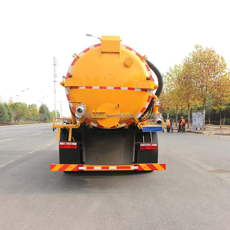 Factory DFAC DongFeng 10CBM~12 CBM Vacuum Suction Septic Sewage Suction Trucks With Pump