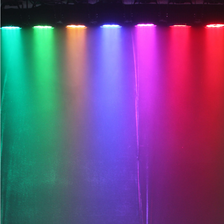 RGB 3 In 1 LED Stage Dmx Flat Par Light Slim Parcan 12*3W For Dj Disco Party