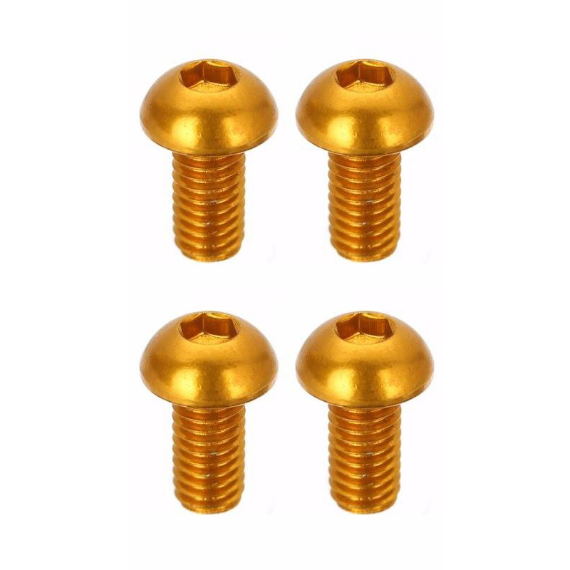 Plastic M3 8mm Round Head Anodized Aluminum Hex rc Screws for INCH Measurement System