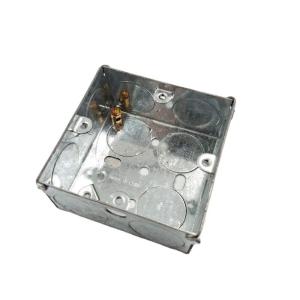 China BS4662 Electrical Galvanized Steel Junction Box 3*6 3*3 Silver Color wholesale