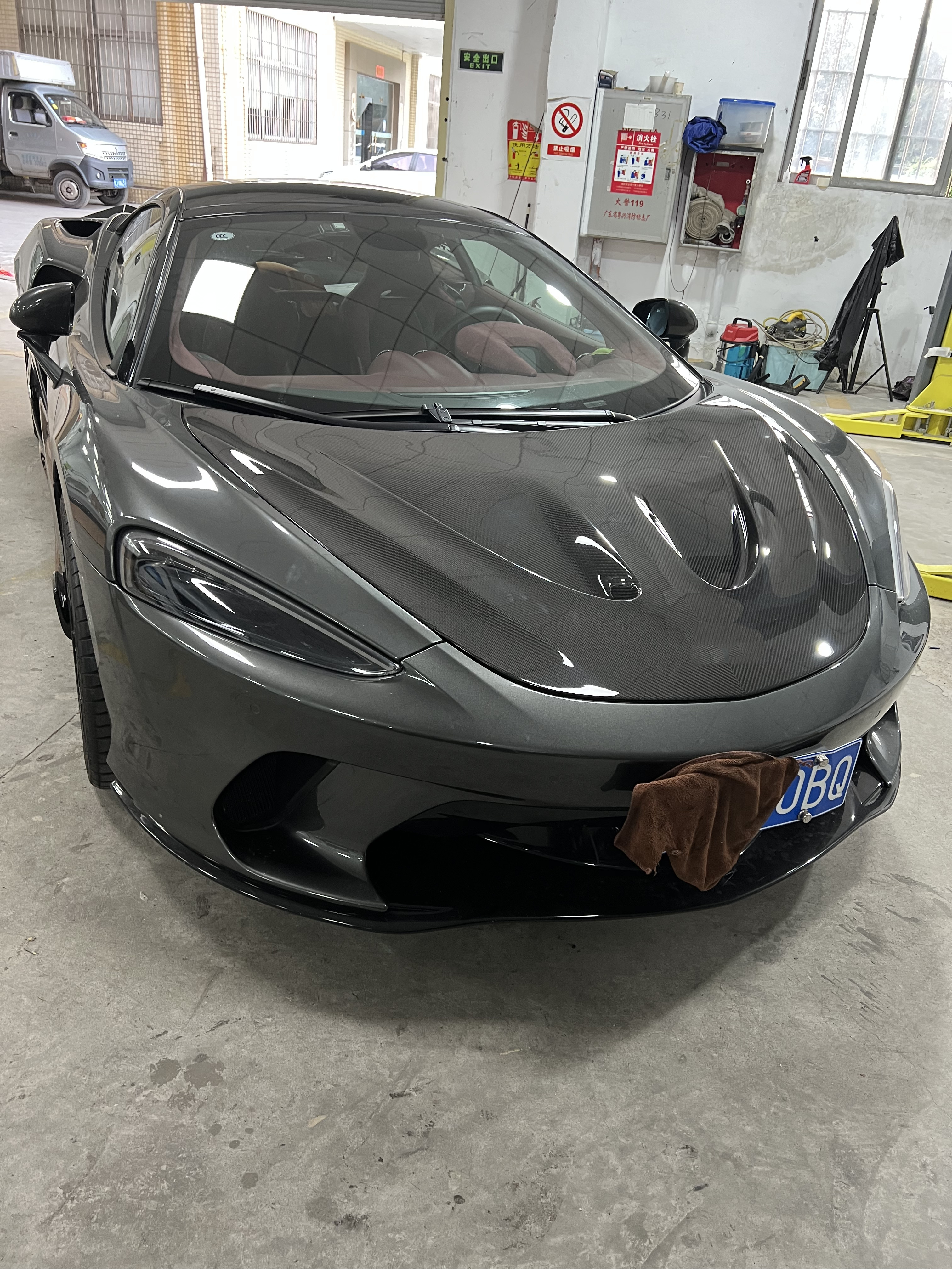 GT Mclaren Body Kit P1 Style Carbon Fiber Hood Engine Hatch