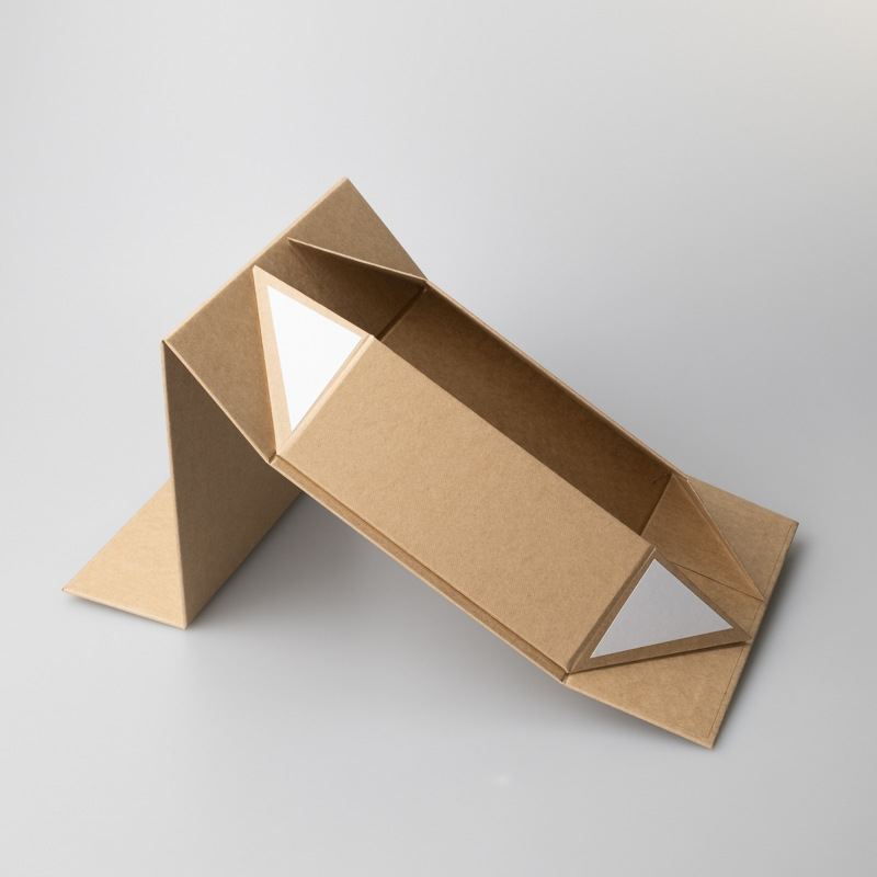 Folding Cardboard Corrugated Gift Boxes Kraft Packaging For Cosmetics Christmas Gift