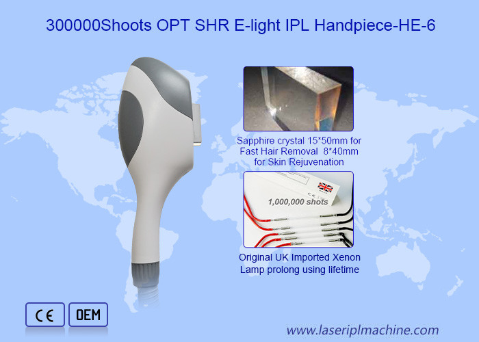 China 300000 Shots Hair Removal Painless Ipl Handle BV Certificate wholesale
