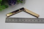 Factory direct sales iron material 105 mm length golden handbag corner