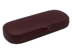 China Rust Red Clamshell Slim Metal Glasses Case For Kids wholesale