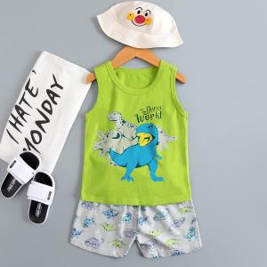 China Printed Pure Cotton Sleepwear / Pyjamas Age 12 breathable versatile design wholesale